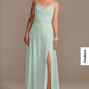 Cowl Neck David’s Bridal Dress NWT